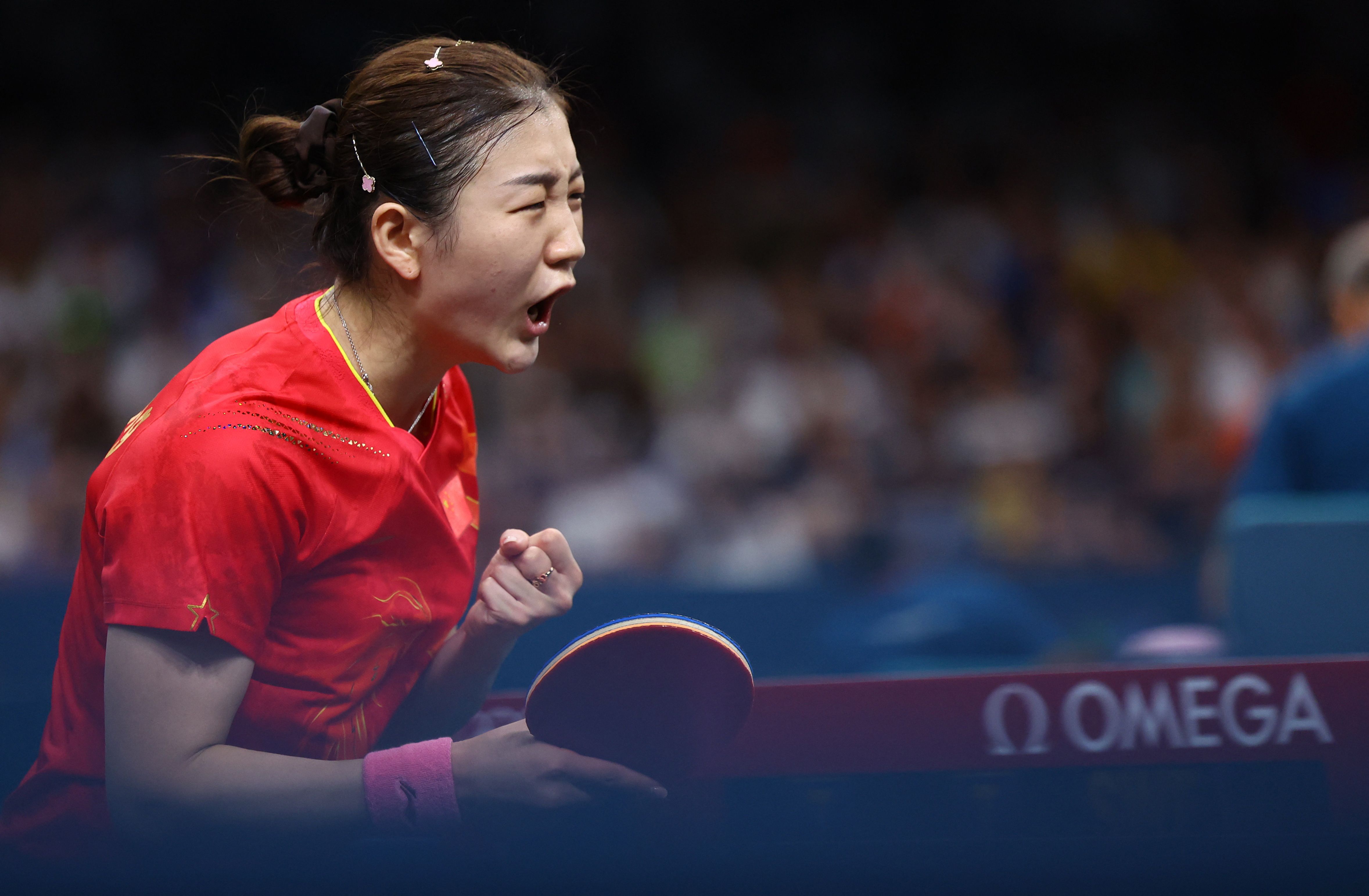 让一追四！乒乓女单1/16决赛：卫冕冠军陈梦4-1击败瑞典削球手晋级16强